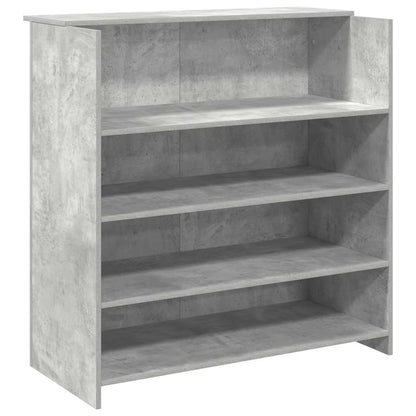 Empfangstheke Betongrau 100x50x103,5 cm Holzwerkstoff