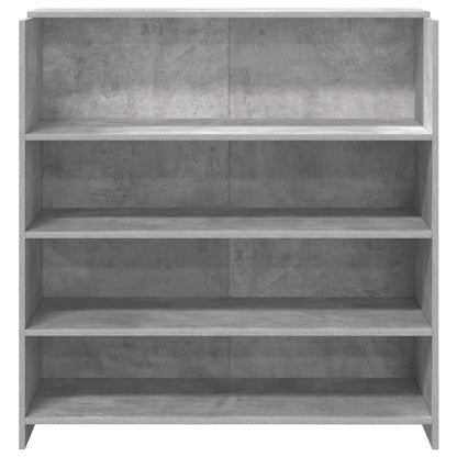 Empfangstheke Betongrau 100x50x103,5 cm Holzwerkstoff