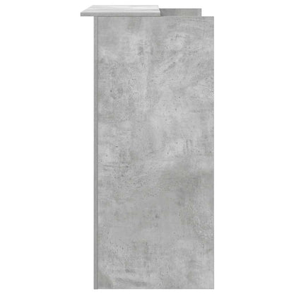 Empfangstheke Betongrau 100x50x103,5 cm Holzwerkstoff