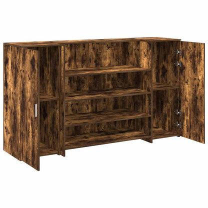Empfangstheke Räuchereiche 180x50x103,5 cm Holzwerkstoff