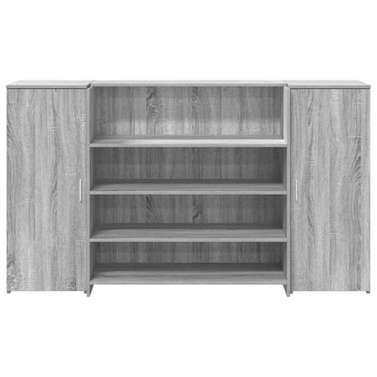 Empfangstheke Grau Sonoma 180x50x103,5 cm Holzwerkstoff