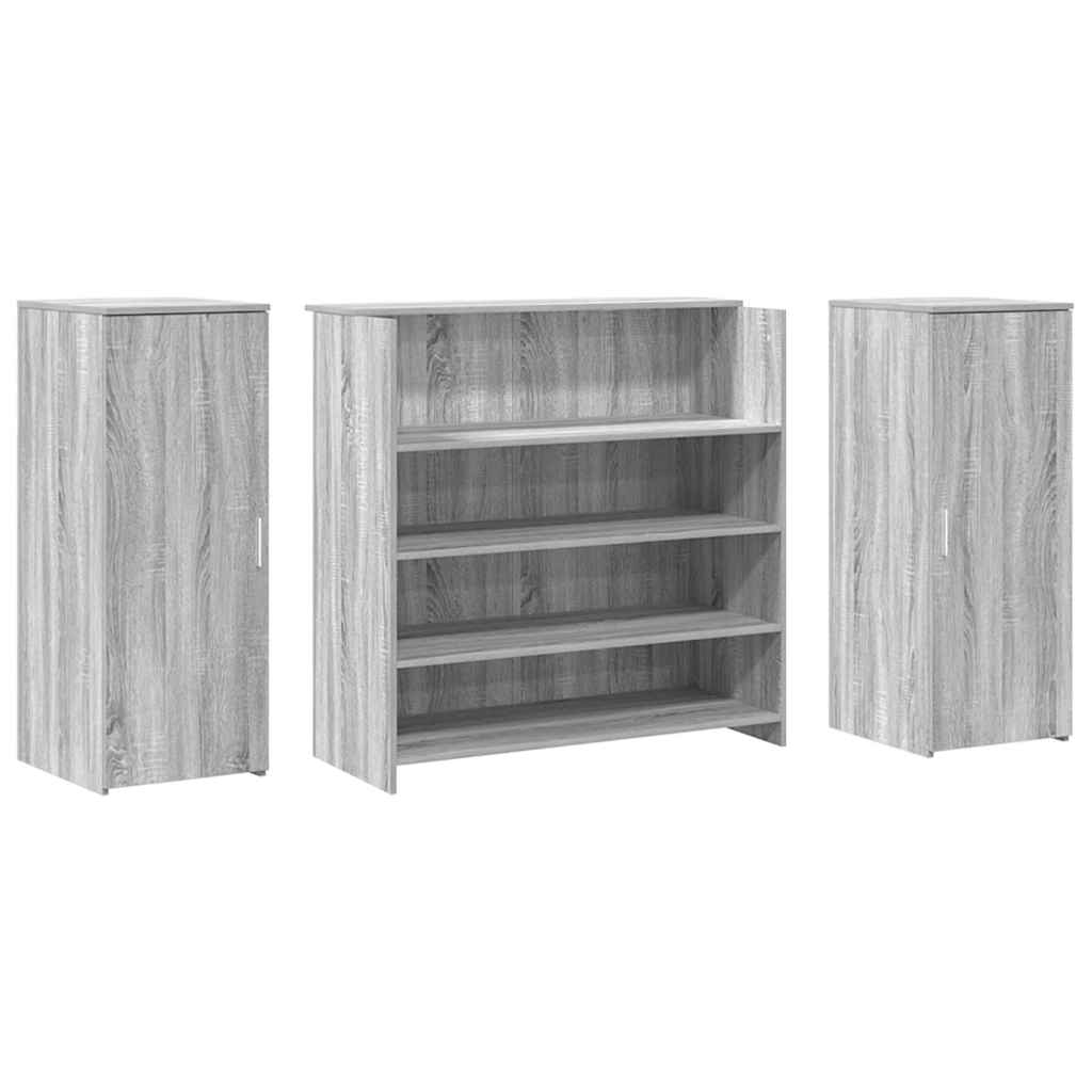 Empfangstheke Grau Sonoma 180x50x103,5 cm Holzwerkstoff