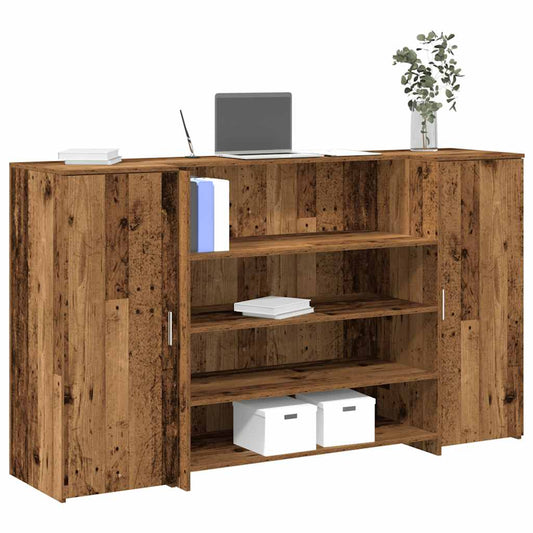Empfangstheke Altholz-Optik 180x50x103,5 cm Holzwerkstoff