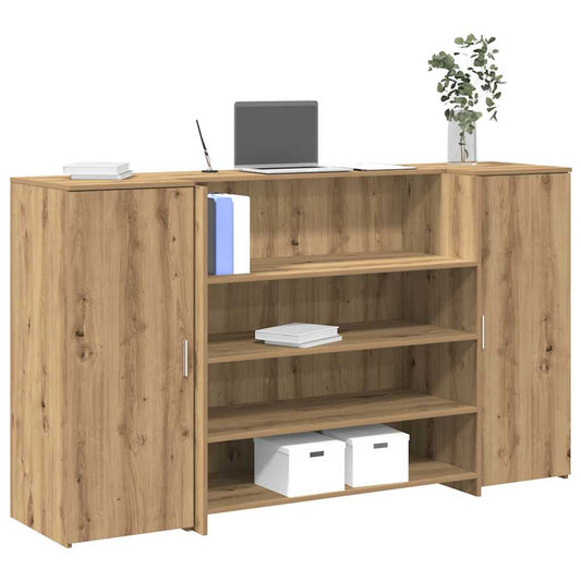 Empfangstheke Artisan-Eiche 180x50x103,5 cm Holzwerkstoff