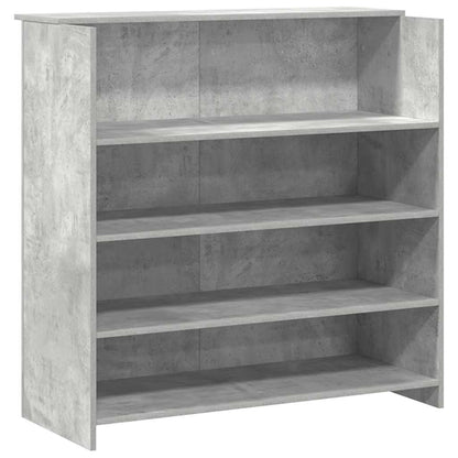 Empfangstheke Betongrau 200x50x103,5 cm Holzwerkstoff