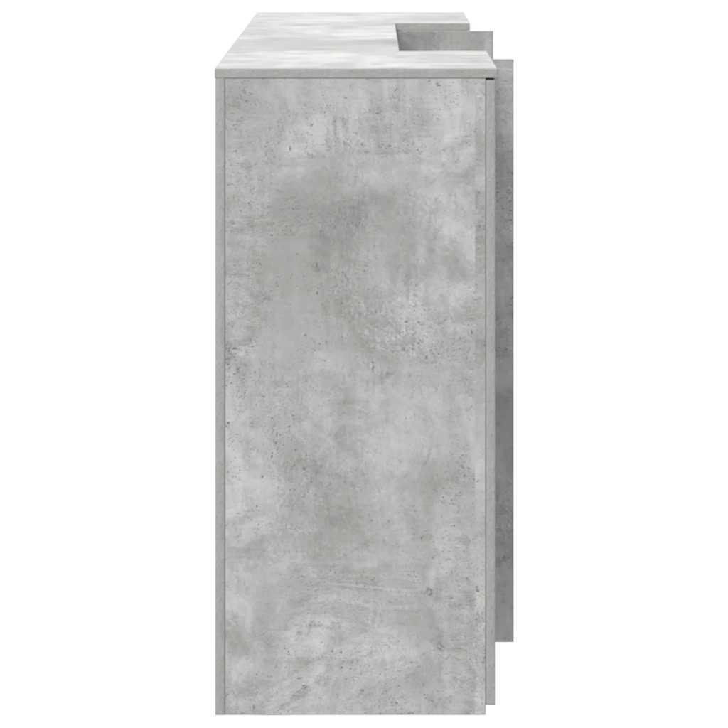Empfangstheke Betongrau 200x50x103,5 cm Holzwerkstoff