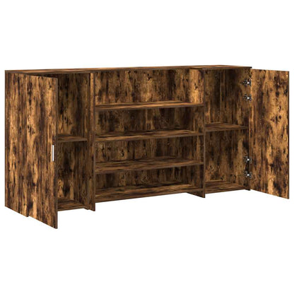 Empfangstheke Räuchereiche 200x50x103,5 cm Holzwerkstoff