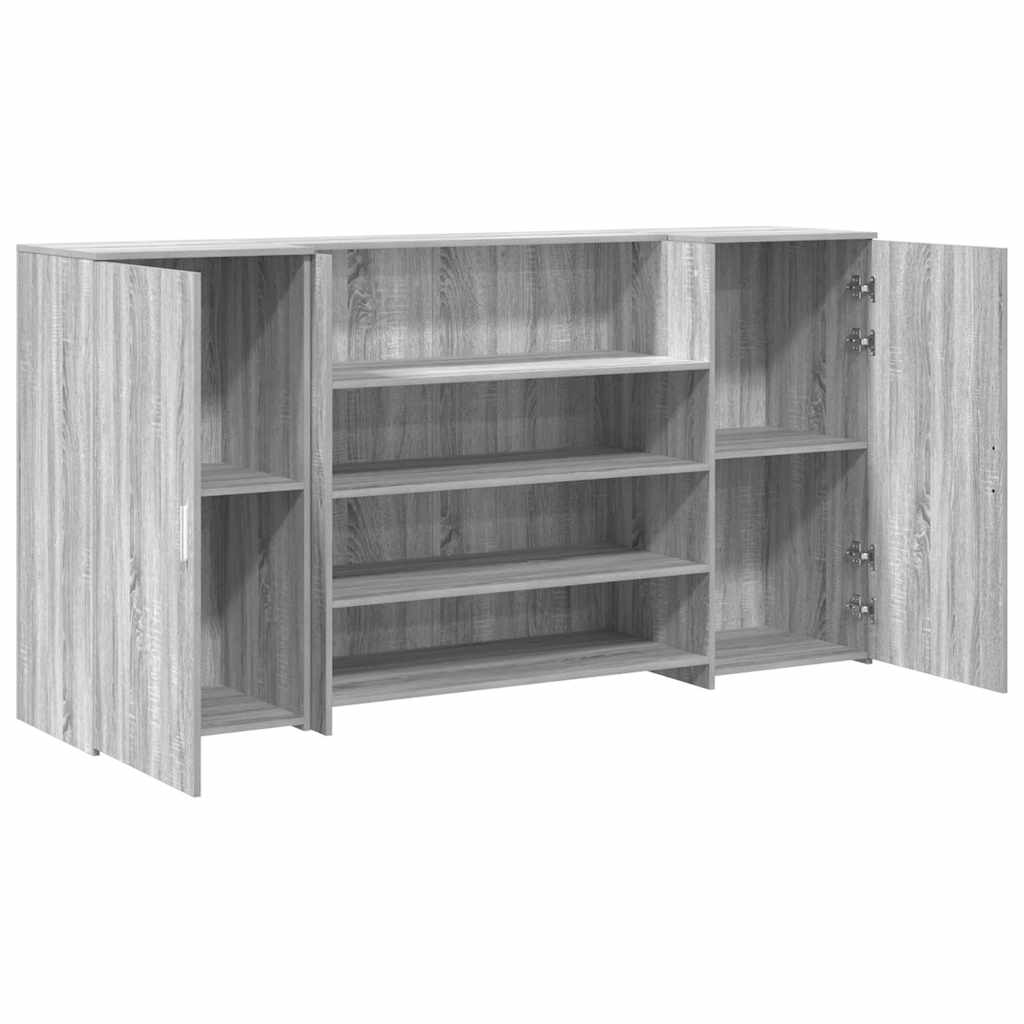 Empfangstheke Grau Sonoma 200x50x103,5 cm Holzwerkstoff