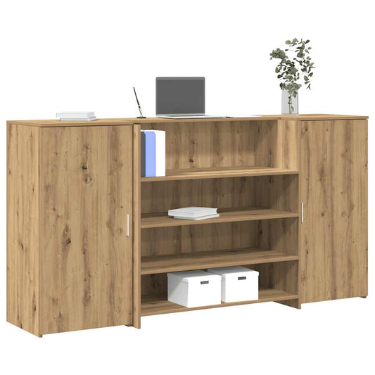 Empfangstheke Artisan-Eiche 200x50x103,5 cm Holzwerkstoff