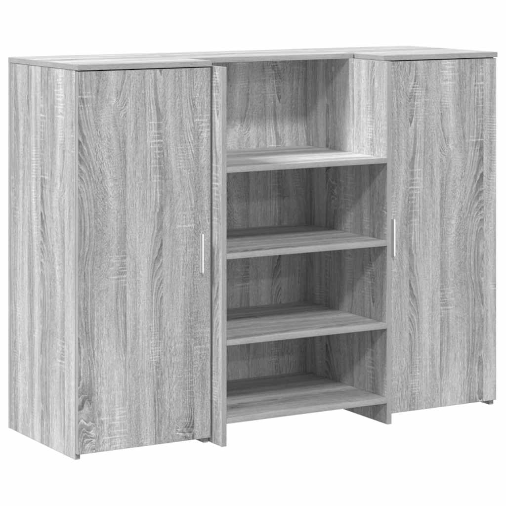 Empfangstheke Grau Sonoma 135x50x103,5 cm Holzwerkstoff