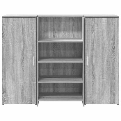 Empfangstheke Grau Sonoma 135x50x103,5 cm Holzwerkstoff