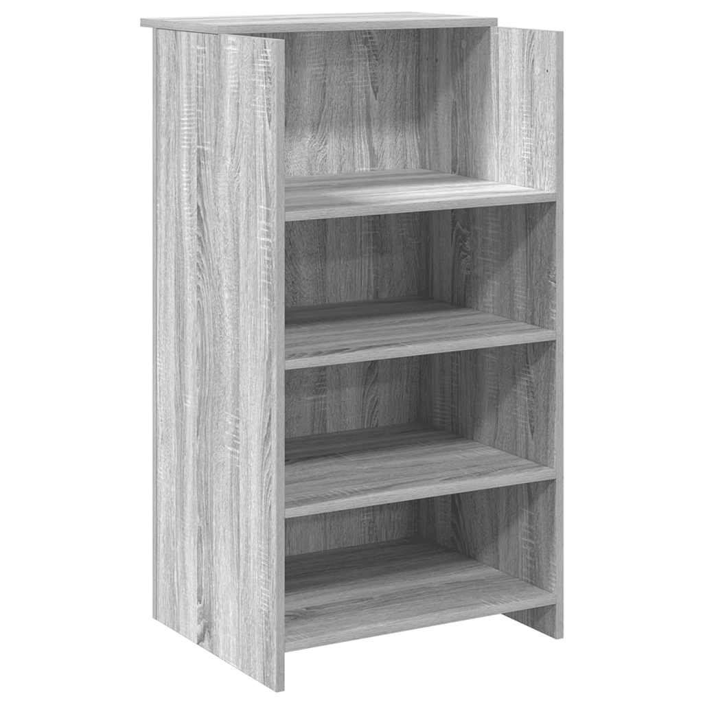 Empfangstheke Grau Sonoma 135x50x103,5 cm Holzwerkstoff