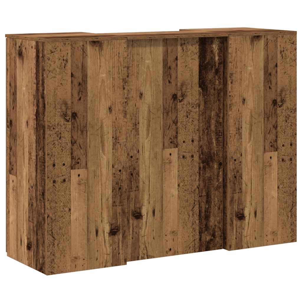 Empfangstheke Altholz-Optik 135x50x103,5 cm Holzwerkstoff