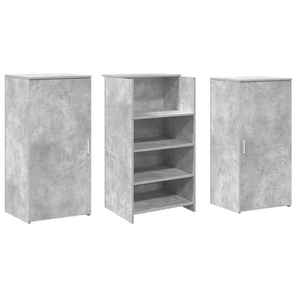 Empfangstheke Betongrau 155x50x103,5 cm Holzwerkstoff