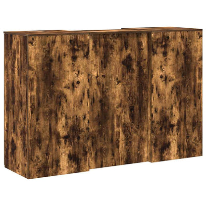 Empfangstheke Räuchereiche 155x50x103,5 cm Holzwerkstoff
