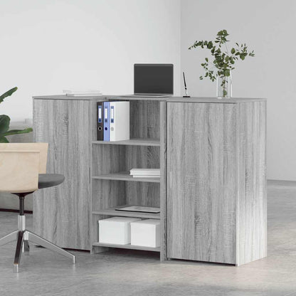 Empfangstheke Grau Sonoma 155x50x103,5 cm Holzwerkstoff