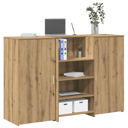 Empfangstheke Artisan-Eiche 155x50x103,5 cm Holzwerkstoff