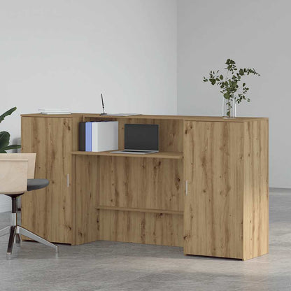 Empfangstheke Artisan-Eiche 200x50x103,5 cm Holzwerkstoff