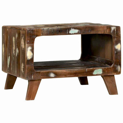Couchtisch Mehrfarbig 50 x 50 x 35 cm recyceltes Massivholz