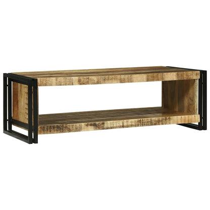 Couchtisch Braun 120 x 50 x 38 cm Raues Mango-Massivholz