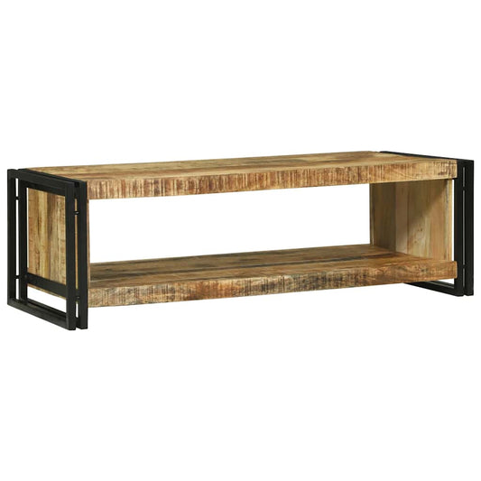 Couchtisch Braun 120 x 50 x 38 cm Raues Mango-Massivholz