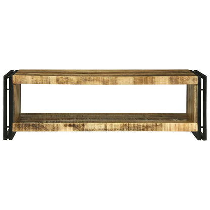 Couchtisch Braun 120 x 50 x 38 cm Raues Mango-Massivholz