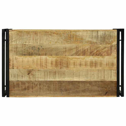 Couchtisch Braun 90 x 50 x 38 cm Raues Mango-Massivholz