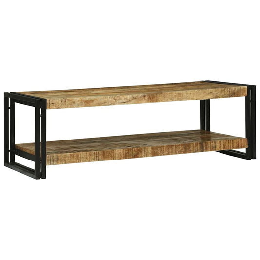 Couchtisch Braun 120 x 50 x 38 cm massives Mangoholz
