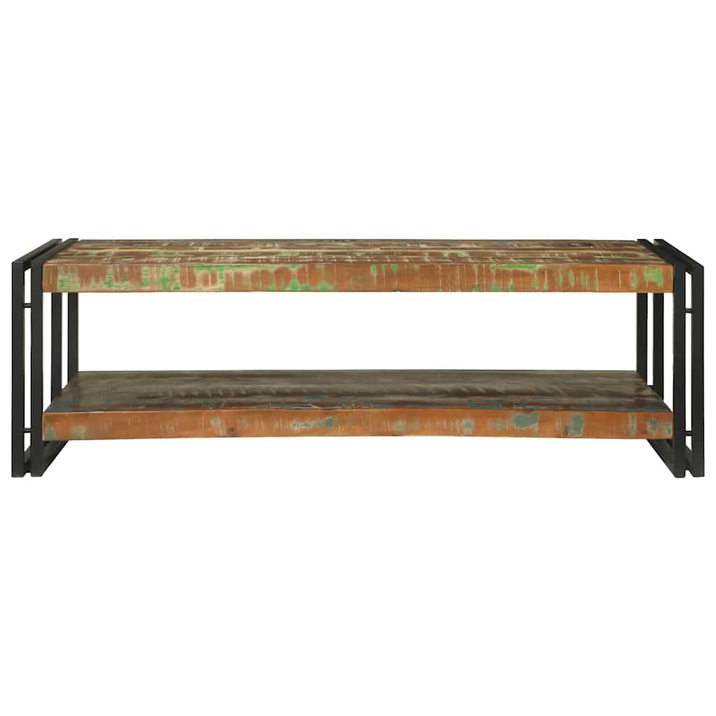 Couchtisch Mehrfarbig 120 x 50 x 38 cm recyceltes Massivholz