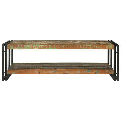 Couchtisch Mehrfarbig 120 x 50 x 38 cm recyceltes Massivholz