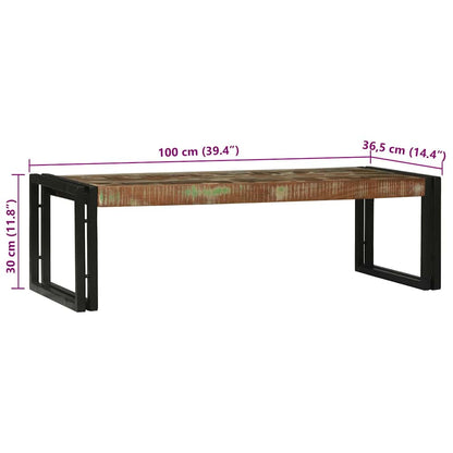 Couchtisch 2 pcs Mehrfarbig recyceltes Massivholz