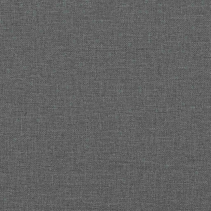 Modulares Sofa mit Fußhocker und Kissen Dunkelgrau