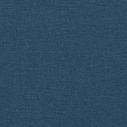 Modulares Sofa mit Fußhocker und Kissen Blau