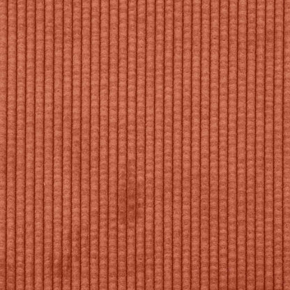 Modulares Sofa mit Fußhocker und Kissen Rot Orange