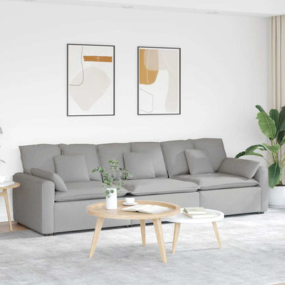 Modulares Sofa mit Kissen Wolkengrau