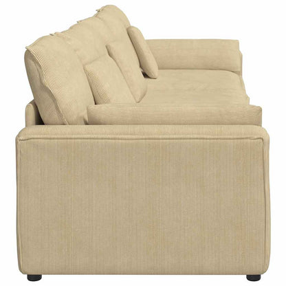 Modulares Sofa mit Kissen Graugrün