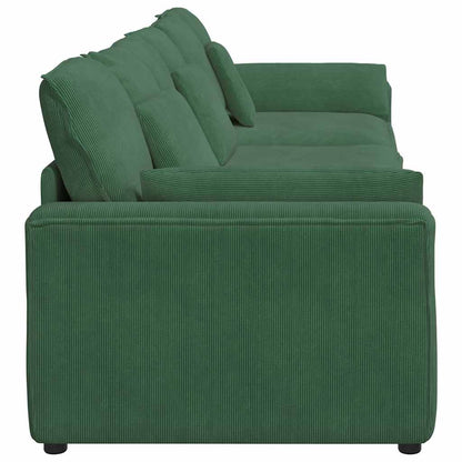 Modulares Sofa mit Kissen Dunkelgrün