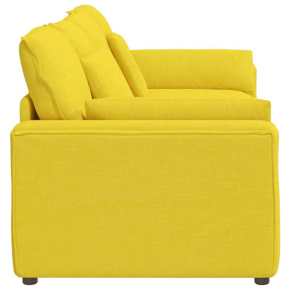 Modulares Sofa mit Kissen Hellgelb