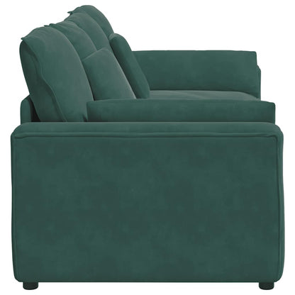 Modulares Sofa mit Kissen Dunkelgrün