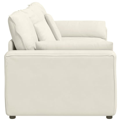 Modulares Sofa mit Kissen Cream