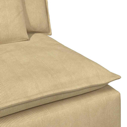Modulares Sofa mit Kissen Graugrün
