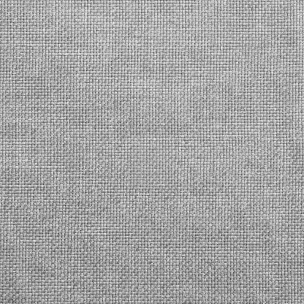 Modulares Sofa mit Fußhocker Kissen Stoff Wolkengrau