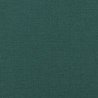 Modulares Sofa mit Fußhocker Kissen Stoff Dunkelgrün