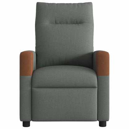 Relaxsessel Elektrisch Dunkelgrau Stoff
