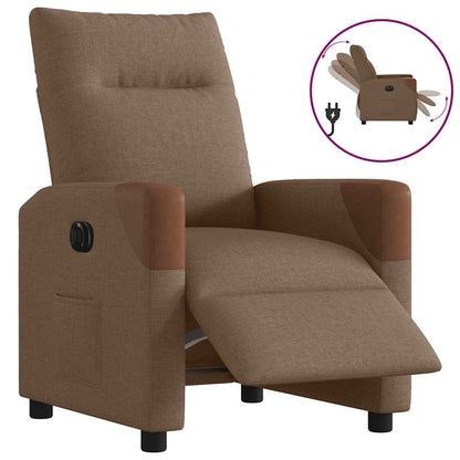 Relaxsessel Elektrisch Braun Stoff