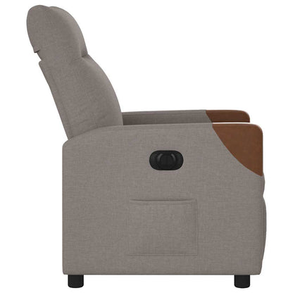 Relaxsessel Elektrisch Taupe Stoff