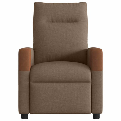 Massagesessel Elektrisch Braun Stoff