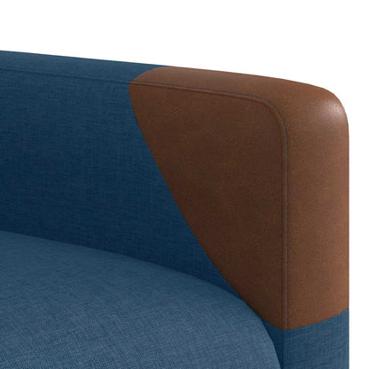 Relaxsessel mit Aufstehhilfe Blau Stoff