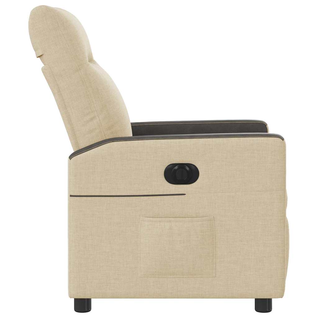 Relaxsessel Elektrisch Creme Stoff