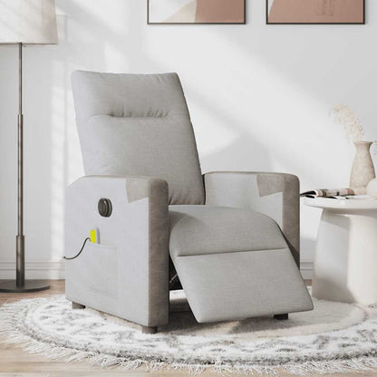 Massagesessel Elektrisch Wolkengrau Stoff